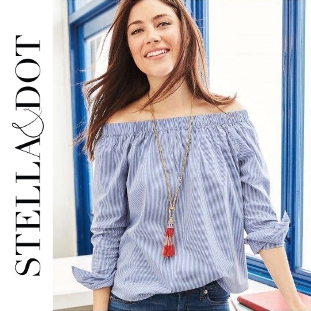 STELLA & DOT Brio Tassel Necklace NWOT